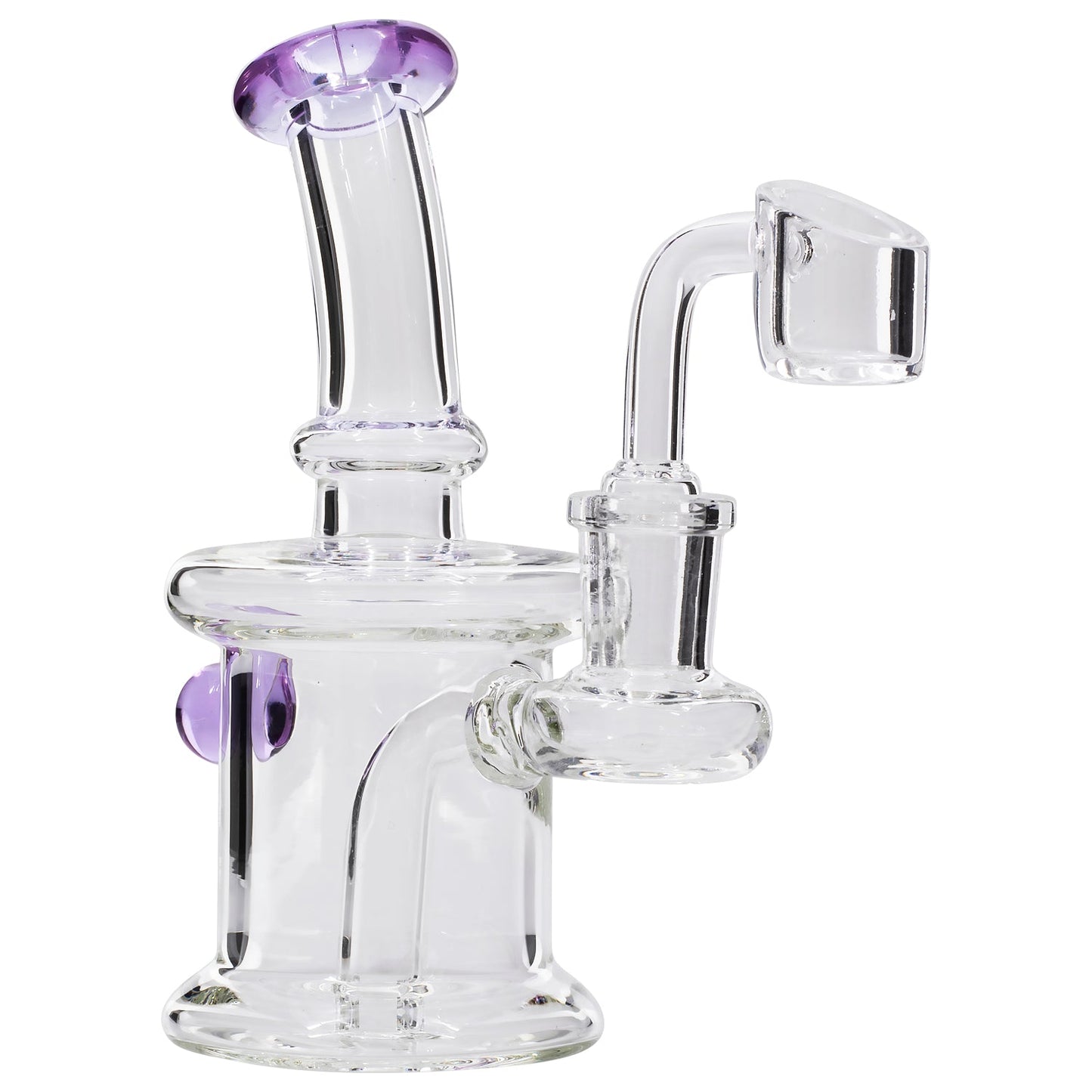 5.5" Barrel Dab Rig Purple