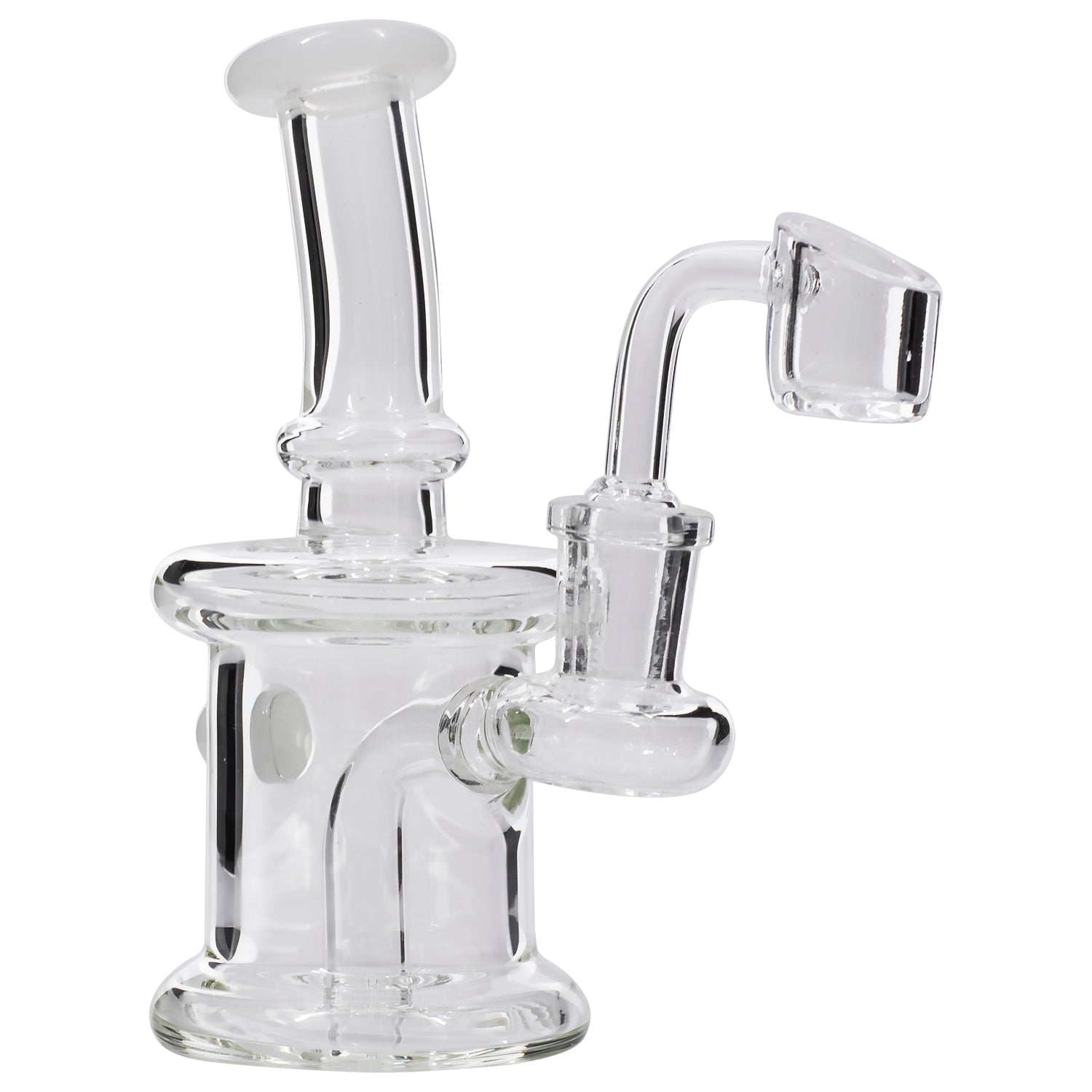 5.5" Barrel Dab Rig White