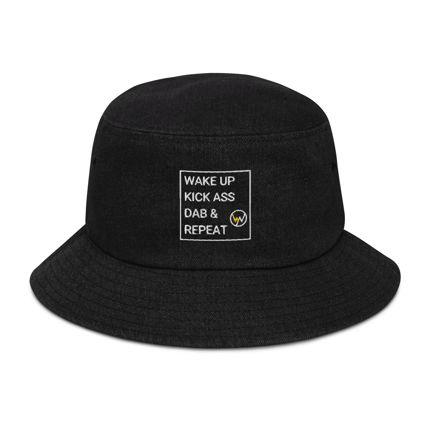 WaxNax Denim Hat - Wake Up | Kick Ass | Dab & | Repeat | Collection