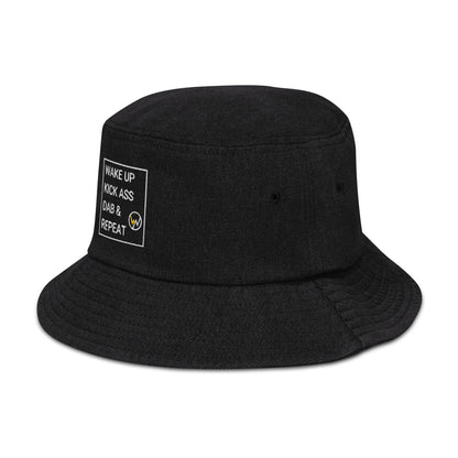 WaxNax Denim Hat - Wake Up | Kick Ass | Dab & | Repeat | Collection